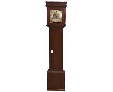 A thirty hour longcase clock, John Boot, Sutton in Ashfield, c1735, the movement with distinctive Erewash Valley arched cut o