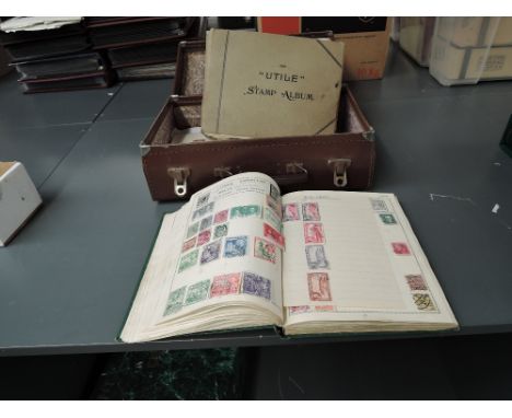 A collection of GB, Commonwealth &amp; World Stamps, mint &amp; used, in two albums, on sheets and loose including two Penny 