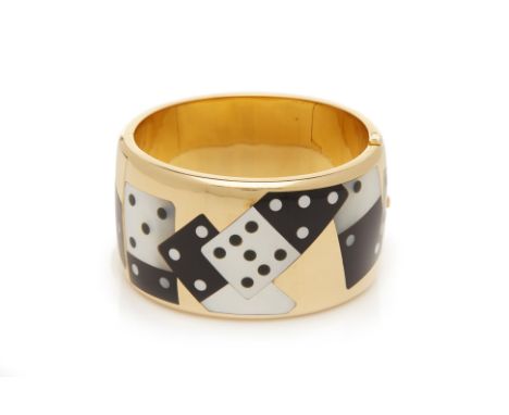 A TIFFANY &amp; CO 'DOMINOES' CUFF BANGLE
To be sold with no reserve, from an estate collection of jewellery
Designed by Ange
