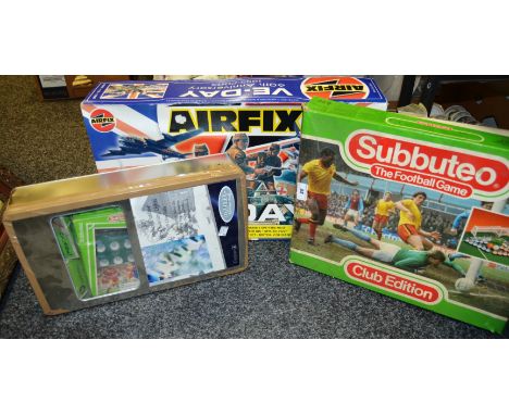 An Airfix VE - Day 60th Anniversary set, boxed; a Subbuteo set , boxed; another similar (3)