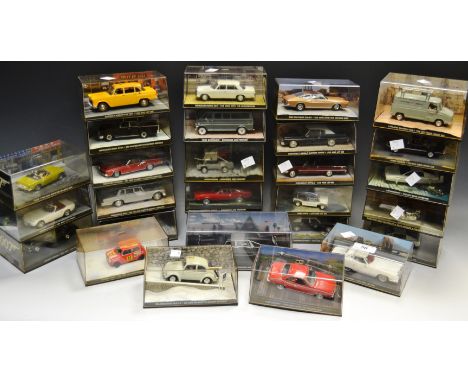 James Bond Toys -  various cased die cast models of vehicles from the films You Only Live Twice, On Her Majesty's Secret Serv