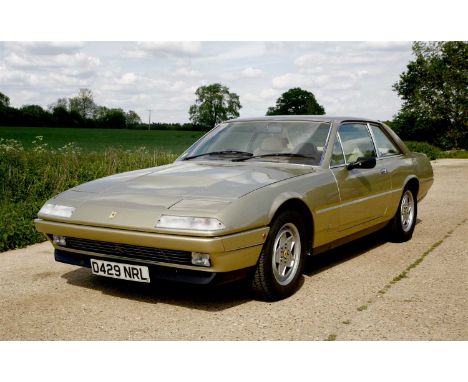 1986 Ferrari 412i Registration Number: D429 NRL Chassis Number: ZFFYD24C000062799 Launched at the 1985 Geneva Motor Show, the