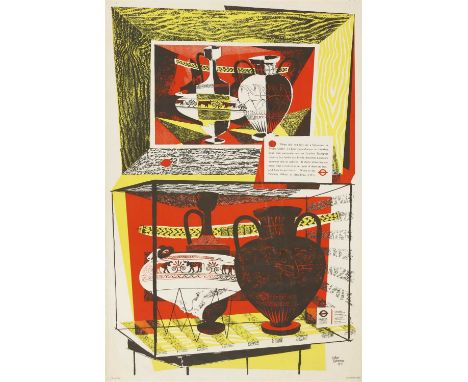 *Peter Roberson 'LONDON'S MUSEUMS AND GALLERIES' Lithograph in colours, a London Transport poster printed by the Bayward Pres