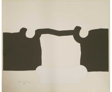 *Eduardo Chillida (Spanish, 1924-2002) 'UNTITLED' Offset lithograph 55 x 59.5cm *Artist's Resale Right may apply to this lot.
