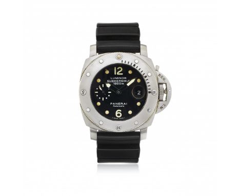 PANERAI LUMINOR 1950 SUBMERSIBLE PAM 00243 COSC, EDIZIONE LIMITATA 001/500, SCATOLA E GARANZIA, VENDUTO NEL 2006 PRIMO ESEMPL