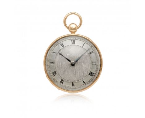 OROLOGIO IN ORO CON SCAPPAMENTO DI ROBIN, 1830 CIRCA Cassa: n. 3815, a tre corpi in oro, cuvette in metallo dorato, carrure z