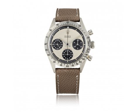 ROLEX COSMOGRAPH DAYTONA REF. 6262 PAUL NEWMAN “PANDA”, 1970 CIRCA Cassa: firmata, n. 2533336, tre corpi in acciaio con profi