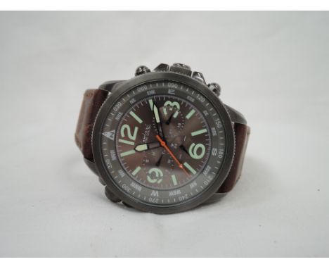 A gents wrist watch by Timberland, no: 13970J having a baton and Arabic numeral dial with three further inner dials and a com
