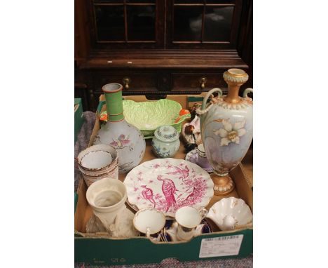 A large collection of decorative British pottery and porcelain, 19th to 20th Century, including Minton, Royal Doulton, Beswic