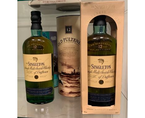 Collection of five bottles of single malt Scotch whisky: Bruichladdich, 46% abv, in tin; Ardnave, aged 12 years, 41.2% abv; O