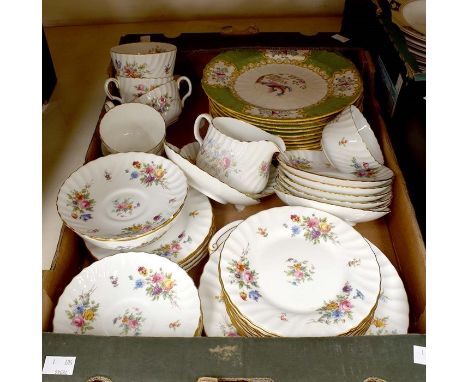 Minton tea service, Marlow pattern, no teapot included, along with early 20th Century Minton plates