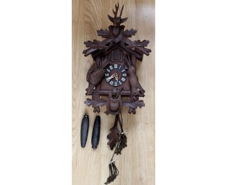 Small mid 20th Century Black Forest Cuckoo Clock