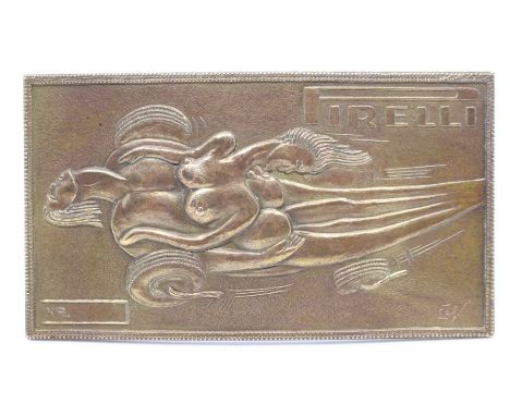 &nbsp;Pirelli: A rare Pirelli belt buckle designed by Salvador Dali (1904-1989), British, circa 1970,&nbsp;polished brass, un