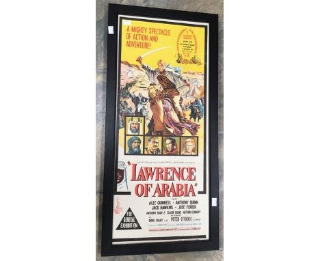 Lawrence of Arabia (1962), Australian daybill, lithographic film poster by Robert Burton Pty Ltd, Sydney, framed &amp; glazed