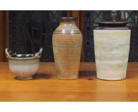 An assembled group of Edward Campden ash glazed ceramics, 2000-2017, with differing glaze and decorative treatments and inclu