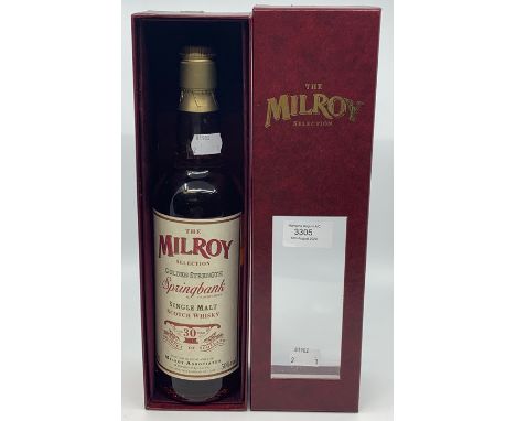 The Milroy Selection single malt Scotch whisky, aged 30 years, 50% abv, boxed