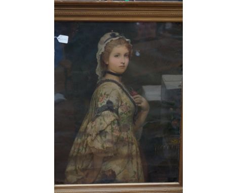 Victorian framed lithograph Overall size -95cm x 78