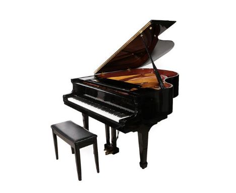 A Steinbach GP170 5ft 7in Baby Grand Piano, modern, with a bright ebonised case, serial number 959806, on square tapering leg