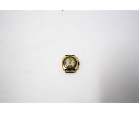 A 1920s-30s 9ct gold cased ladies watch, 15 jewel Movado movement, movement signed 'Movado Factories Swiss Made 4 Adjts. 105'