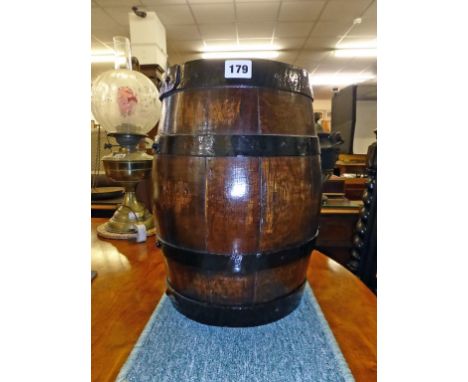 A barrel shaped stick/umbrella stand., 