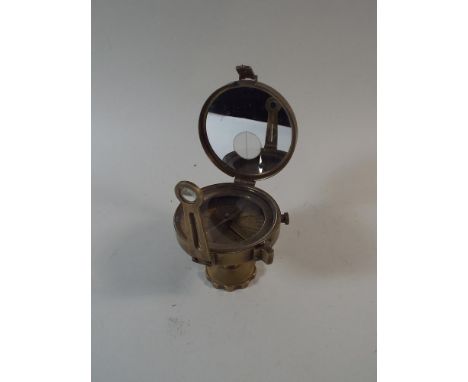 A Reproduction Brass Sailor's Compass, 17cm high 