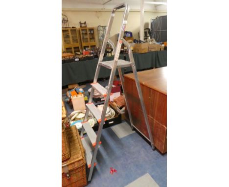 A Four Step Aluminium Step Ladder