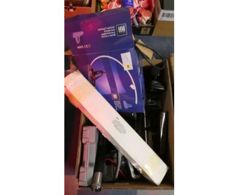 A Box of Tools, Steam Gun, Staple Gun etc