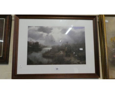 A Limited Edition Sporting Print Signed by the Artist In Pencil J Trickett