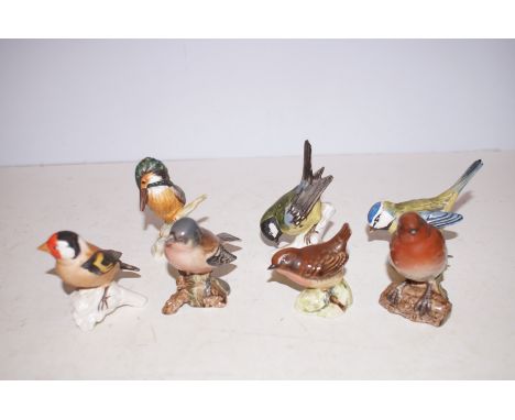 3x Beswick birds &amp; 4 Goebel birds 