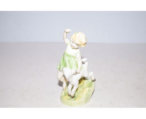 Royal Worcester model 'Spring time' Modelled  by F G Doughty Height 12 cm 