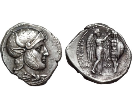 Seleukid Kings of Syria, Seleukos I Nikator AR Tetradrachm. Susa, circa 305-298/7 BC. Deified head of Alexander right, wearin