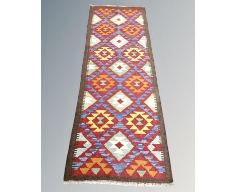 A Maimana kilim runner 196cm by 66cm