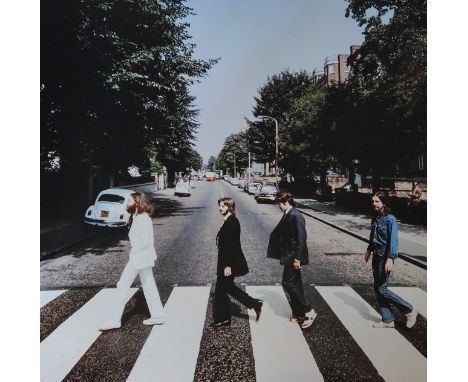 After Iain MacMillian - The Beatles (Abbey Road) alternative album cover photo. Dye Coupler, printed 1990's. Approx 16x16 inc