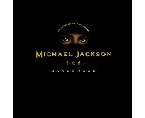 Michael Jackson: 1991's Dangerous collector's edition, first pressing 3D pop up display of the album cover with gold coloured