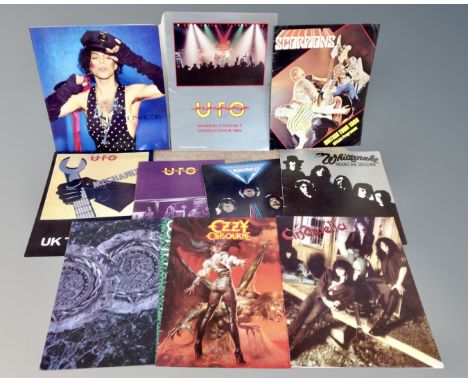 Ten 1980's concert programmes to include Prince Love Sexy, Scorpions British Tour 1980, UFO Making Contact World Tour 1983, U