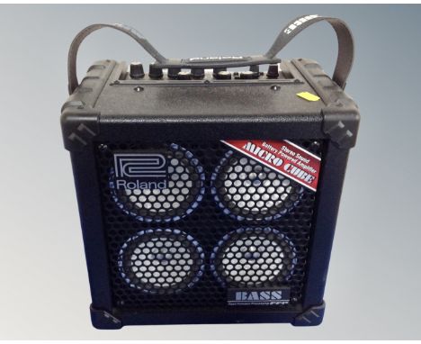 A Roland Bass Feedforward Processing Microcube amplifier 