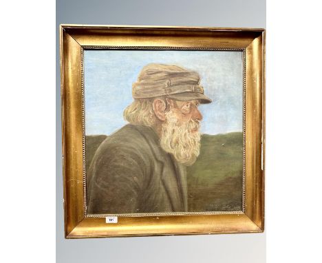 Karl Martan Hansen : Portrait of a Bearded Gentleman, oil on canvas, 53cm by 55cm.