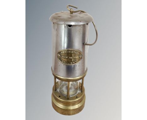 An Ashington Colliery miner's lamp.