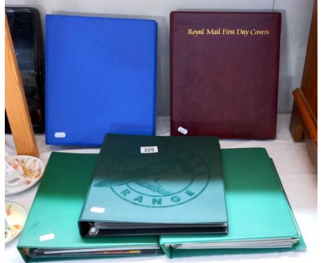 Five folders of first day covers including some rare examples 