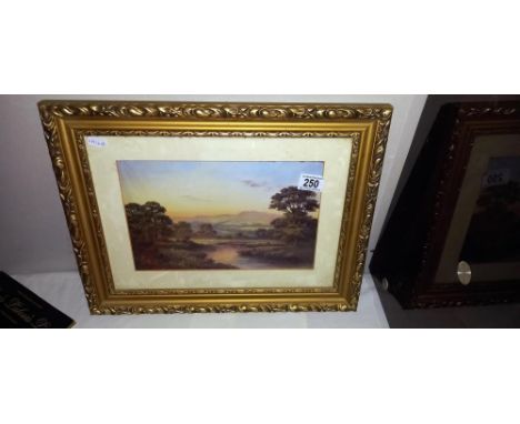 A vintage gilt framed print of country side 