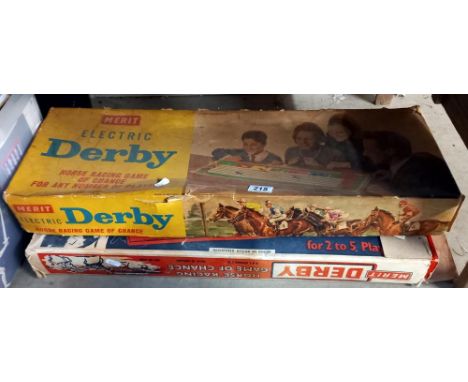 2 vintage Derby horse racing games (completeness unknown) 