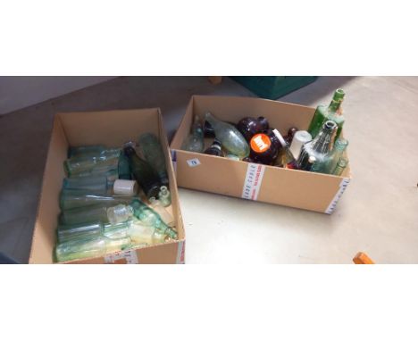 2 boxes of vintage bottles COLLECT ONLY 