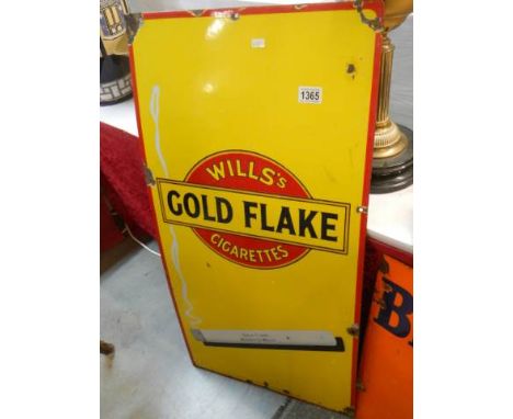 A Wills Gold Flake cigarettes enamel sign, COLLECT ONLY. 
