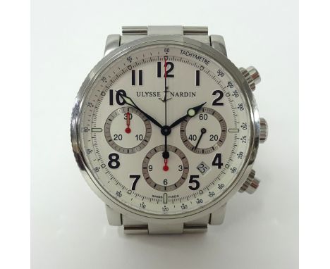 Ulysse Nardin, a gents chronometer stainless steel wristwatch, complete with original box papers, outer box and all booklets,