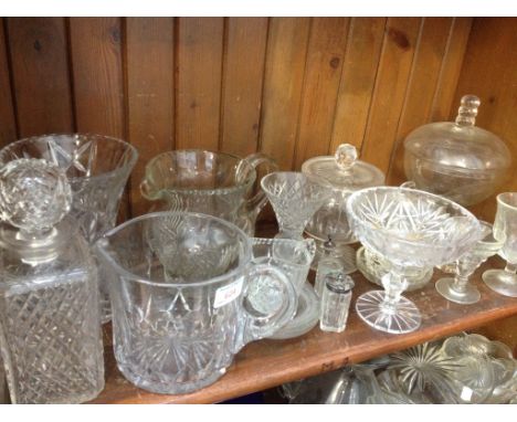 SHELF OF GLASSWARE
