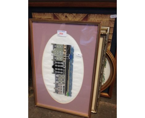 VARIOUS PRINTS AND EMBROIDERED PICTURES      T1
