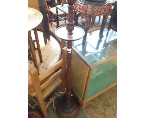 MAHOGANY STANDARD LAMP H155CM