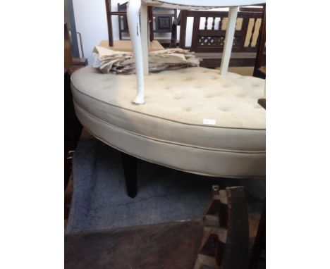 AN OVAL POUFFE  W120CM H48CM D80CM