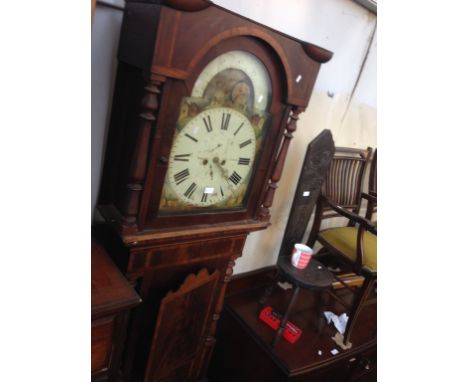 A 19TH CENTURY MAHOGANY LONGCASE CLOCK A/F