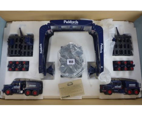 A Corgi heavy haulage Pickfords Industrial Ltd Scammell set boxed 